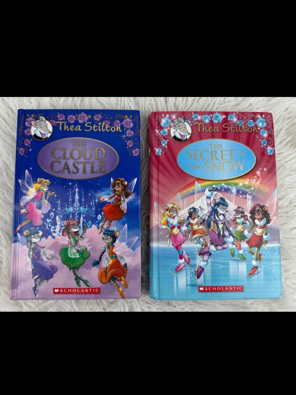 Thea Stilton The Cloud Castle & The Secret of the Snow Hardcover Books Lot